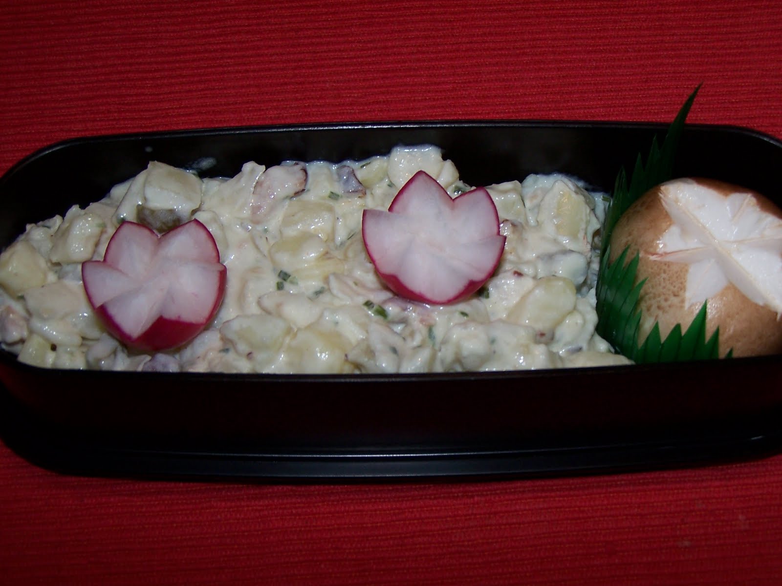 Bento Nr. 41 Kartoffelsalat mit Gemüsebuletten - Rezepte1