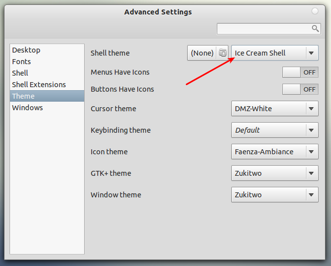 Android 4.0 ICS Inspired GNOME Shell Theme