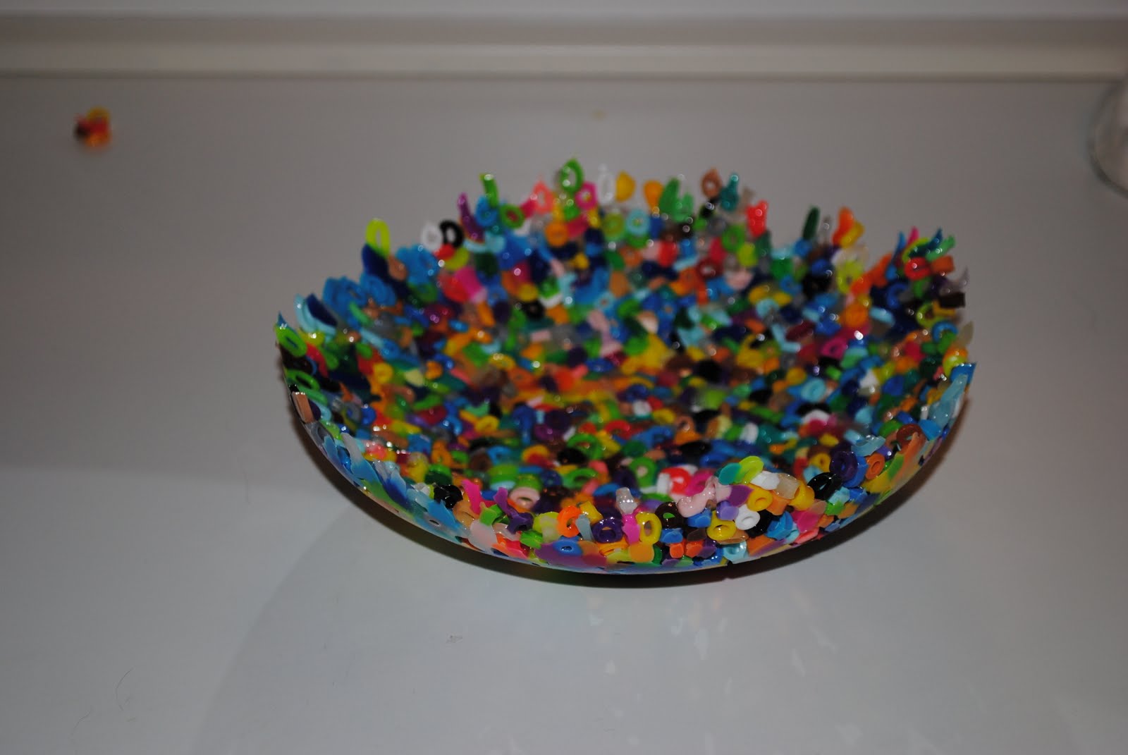 Adventures in DIY Melted Plastic Bead Bowl