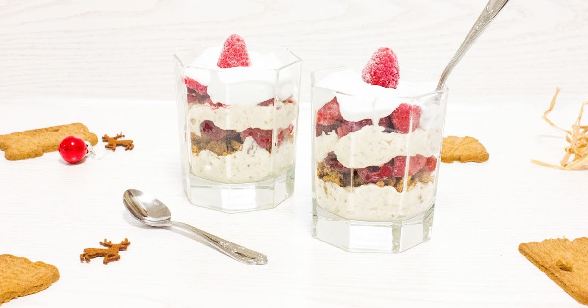 Spekulatius-Himbeer-Schichtdessert