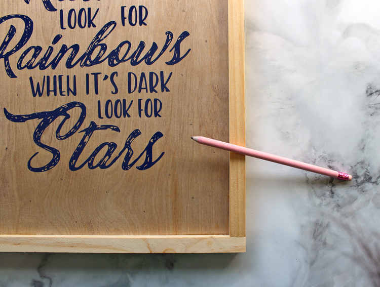 The Craft Patch How to Make A Lighted Wooden Sign