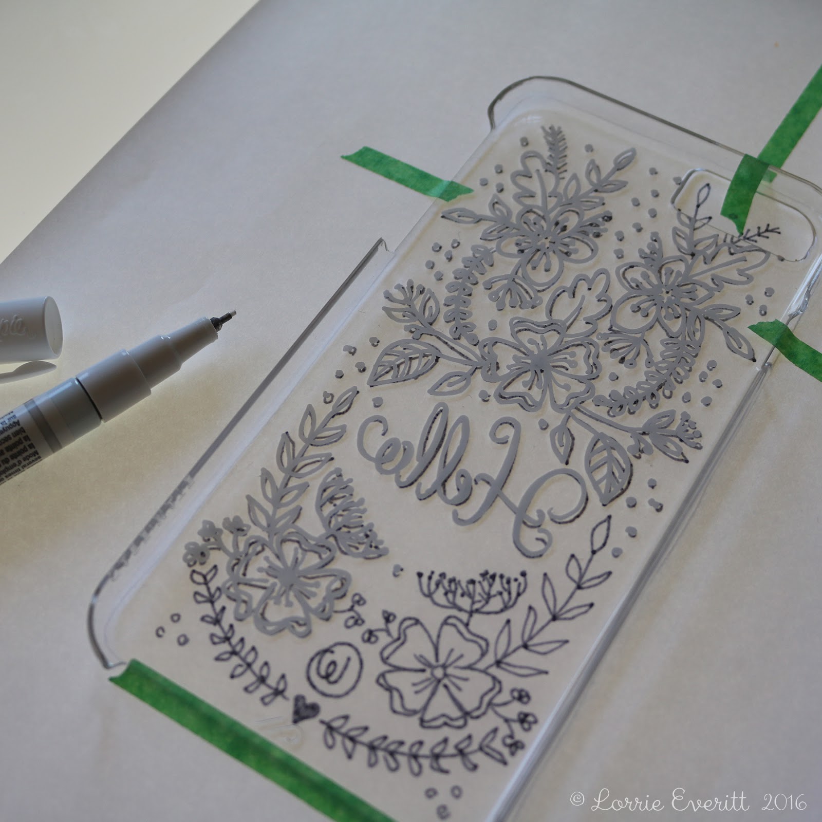 Lorrie Everitt Studio Personalize Your Clear Phone Case Using