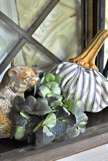 Pumpkin, Ticking Stripe, Handmade, Squirrel 