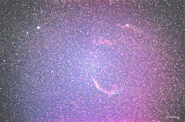 Veil nebula 面紗星雲/ Pentax k5 + O-GPS1 @ DA*200 F2.8 LPS-P2 濾鏡