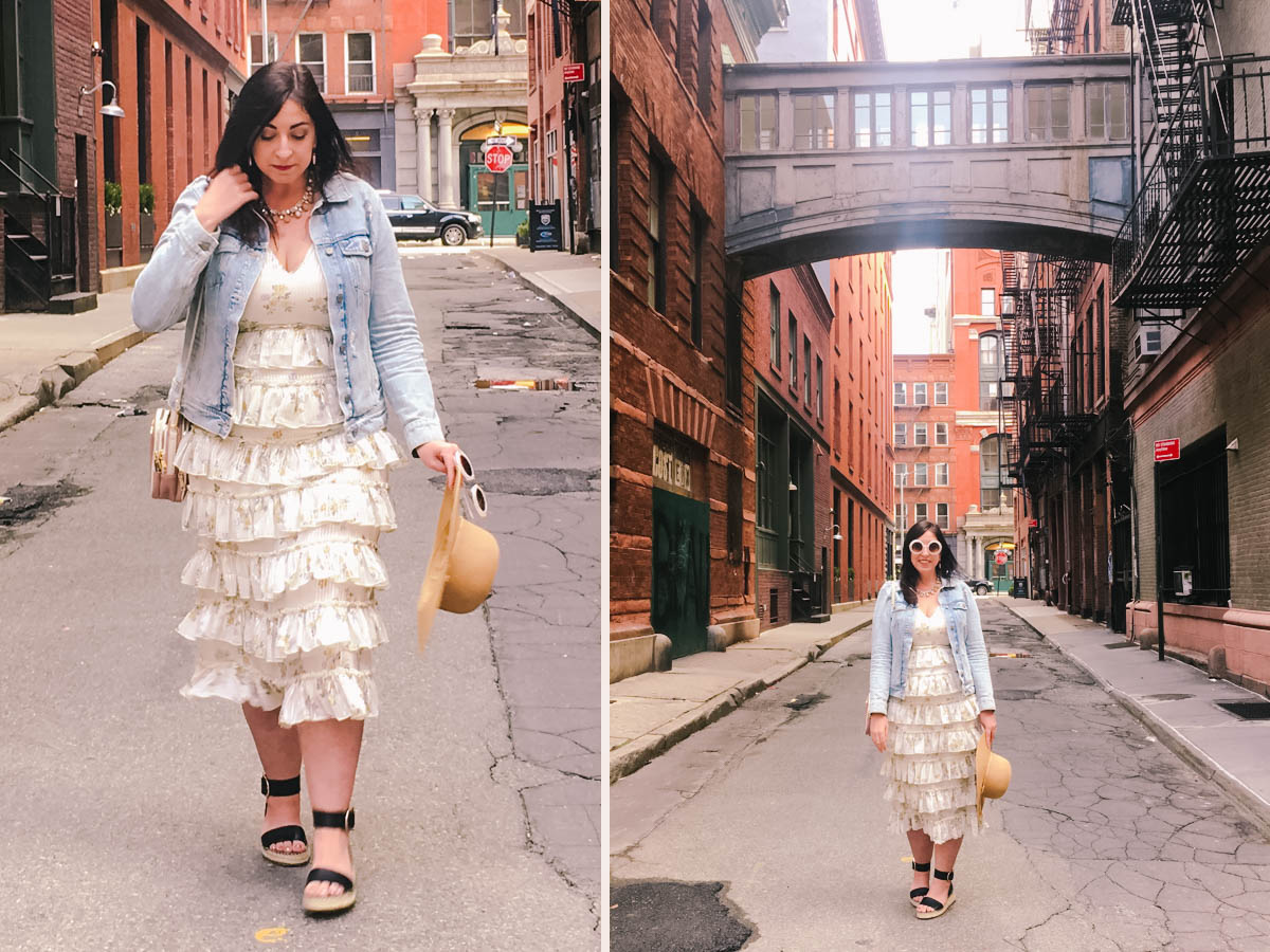 OOTD: Romance is back :: Romantic Dress Options for Spring and Summer featuring the Wayf Darlene Tiered Ruffle Dress :: Effortlessly with Roxy