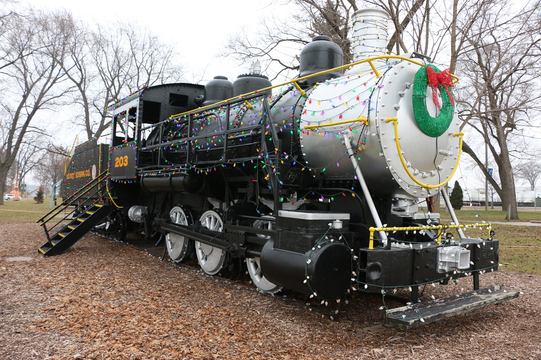 Michigan Exposures The Marysville Steam Engine All Decorated for the