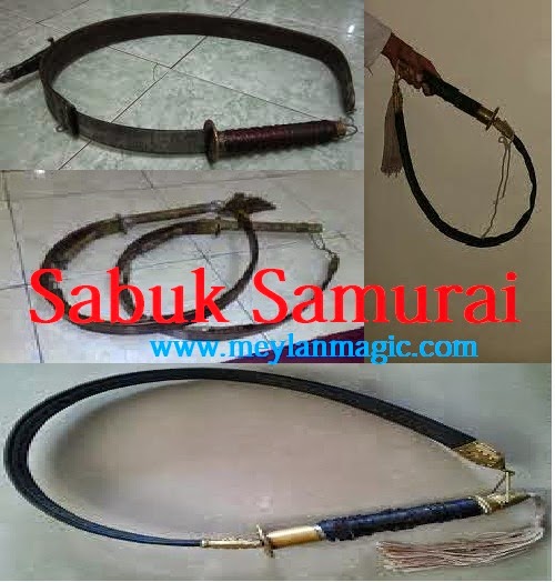 sabuk samurai ini berupa ikat pinggang yang terdapat samurai sabuk samurai,sabuk,samurai,pedang,koleksi,unik,antik,paranormal,meylan magic