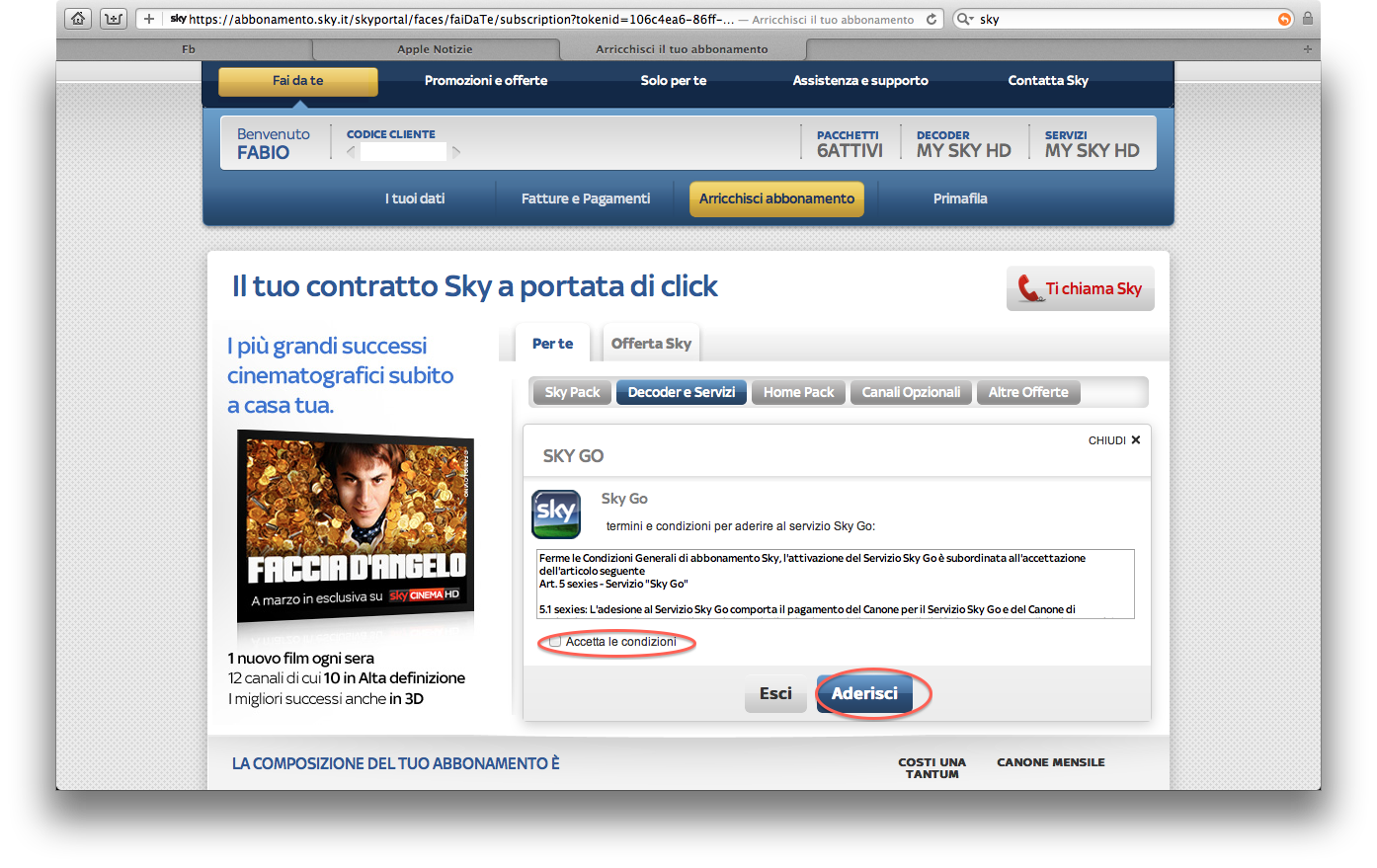 Come attivare Sky Go ...