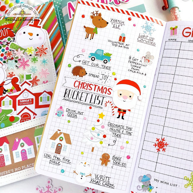 Christmas Doodles Planner Stickers - Tori Grant Designs