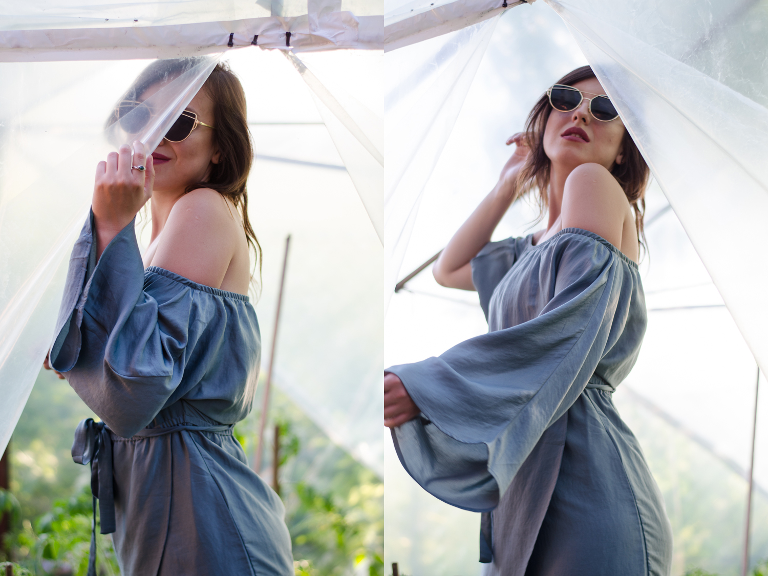 Odrobina nonszalancji, czyli sukienka z odkrytymi ramionami