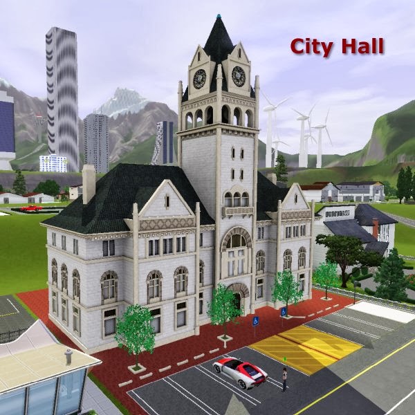 entertainment world My Sims 3 Blog City Hall by Carlos