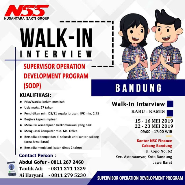 Lowongan Kerja NSS Bandung Lowongan Kerja NSS Bandung