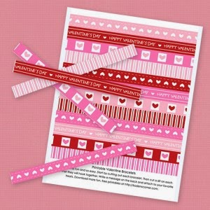 Paper Bracelet Valentines | Munchkins and Mayhem