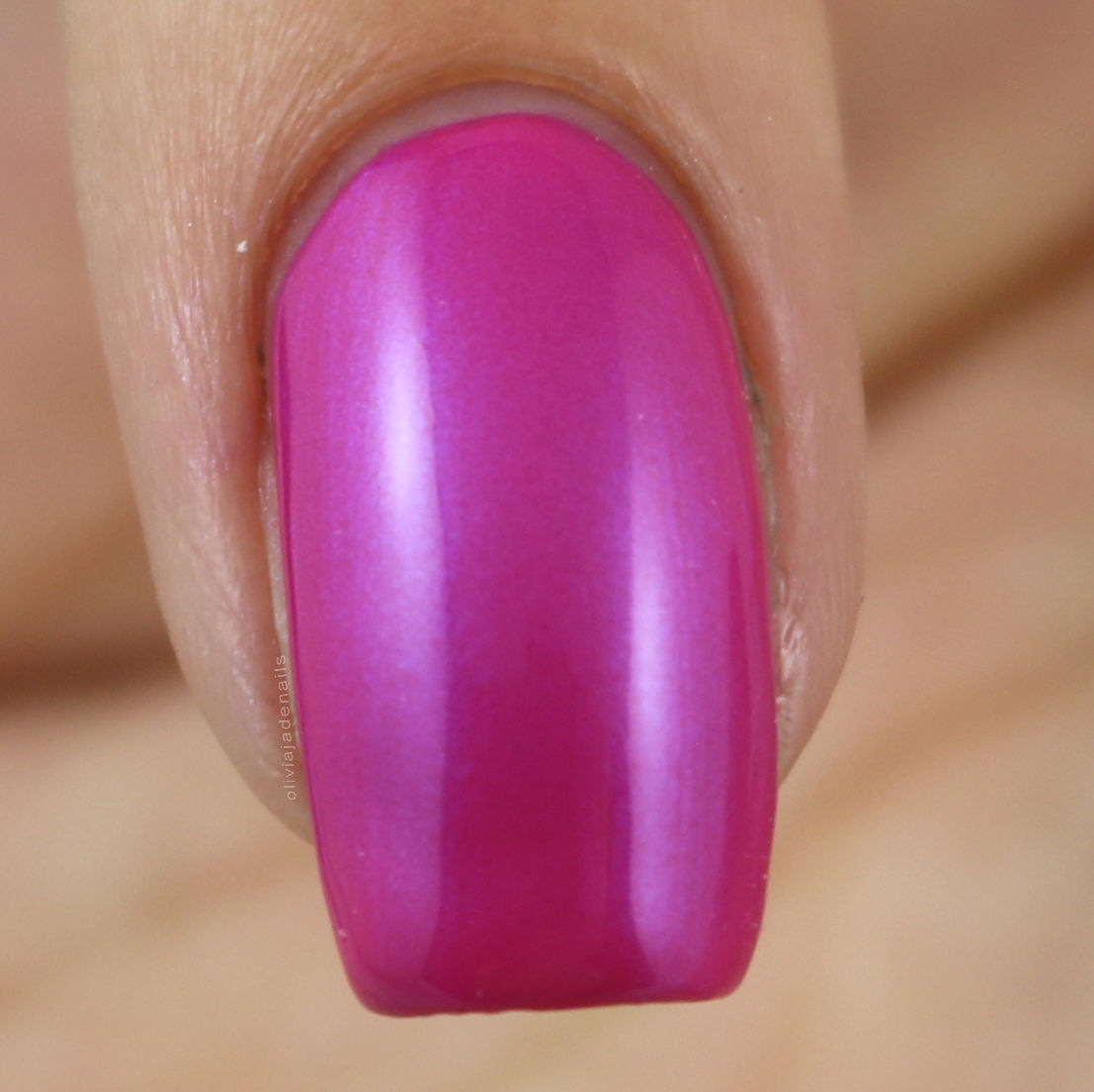 Grace-full Nail Polish Opals Are Blue swatched by Olivia Jade Nails