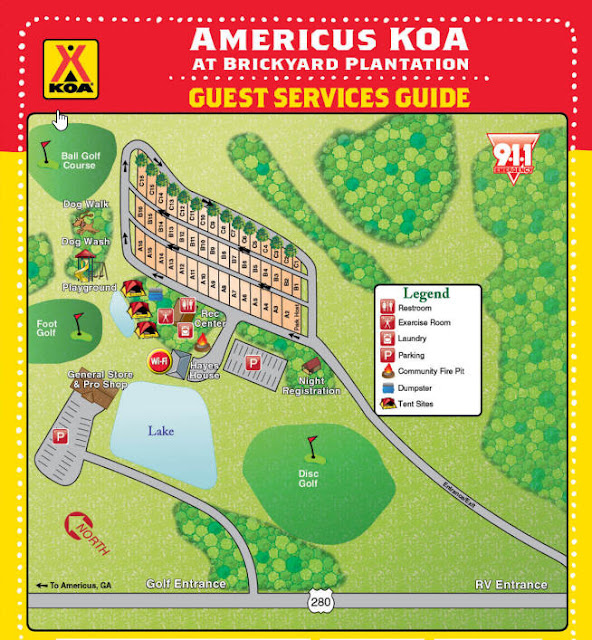 Two Utah Gypsies RVing National Sites in the US Americus GA KOA at