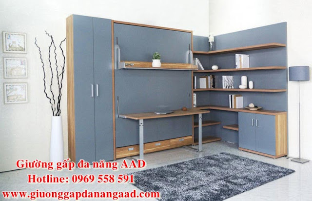 Giường gấp dọc đa năng cao cấp GAAD1 khi gấp vào Giường gấp dọc đa năng cao cấp GAAD1 khi gấp vào