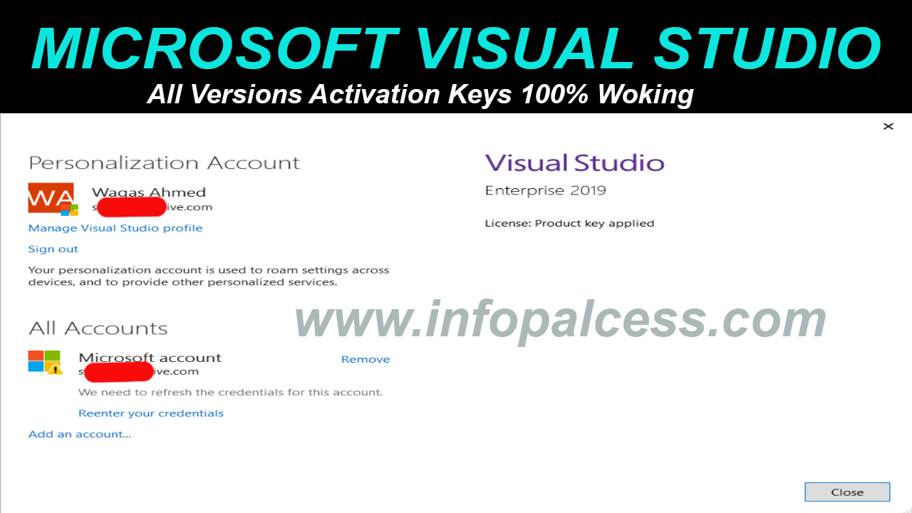 Microsoft Visual Studio All Version Activation Keys 100 Working