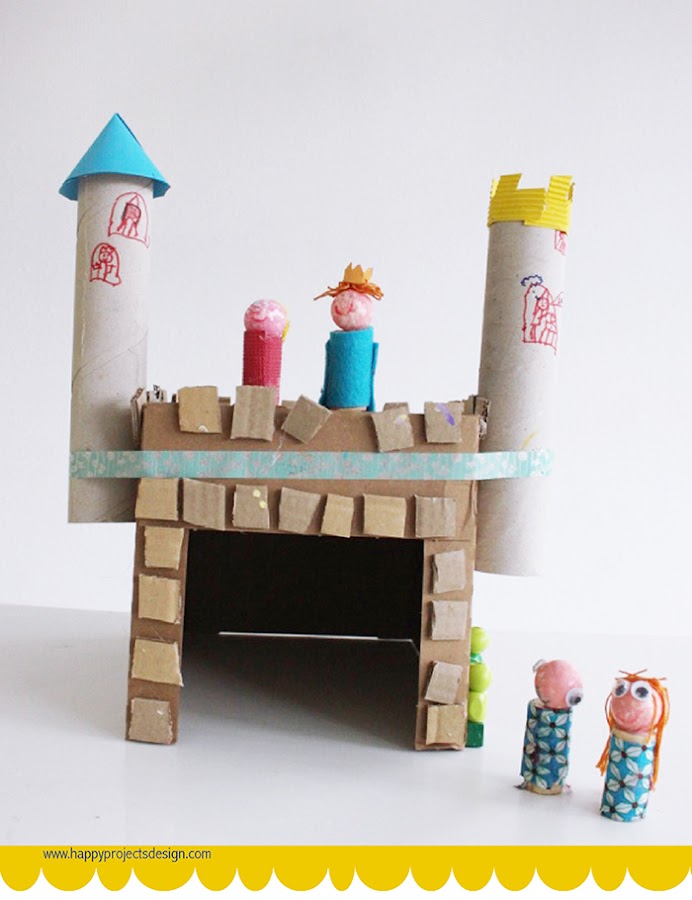 Muñecas y castillo DIY