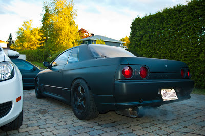 Matte Black Nissan Skyline