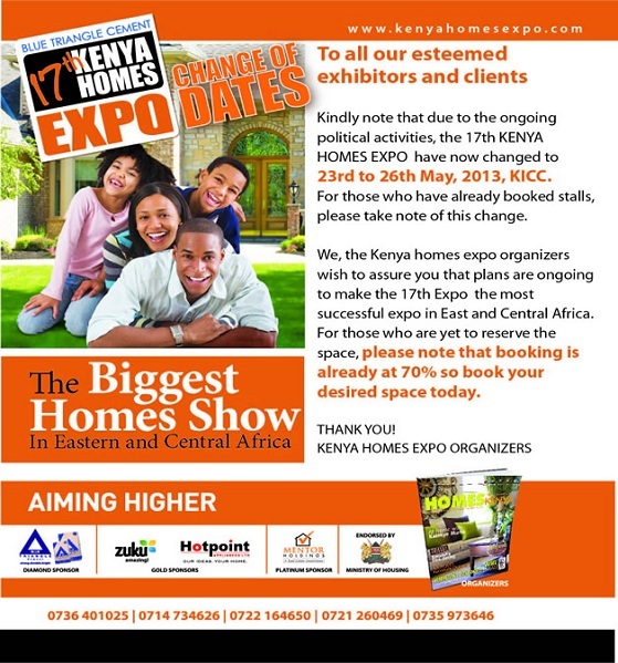 Celebrating the Kenyan Story Blue Triangle 17th Kenya Homes Expo