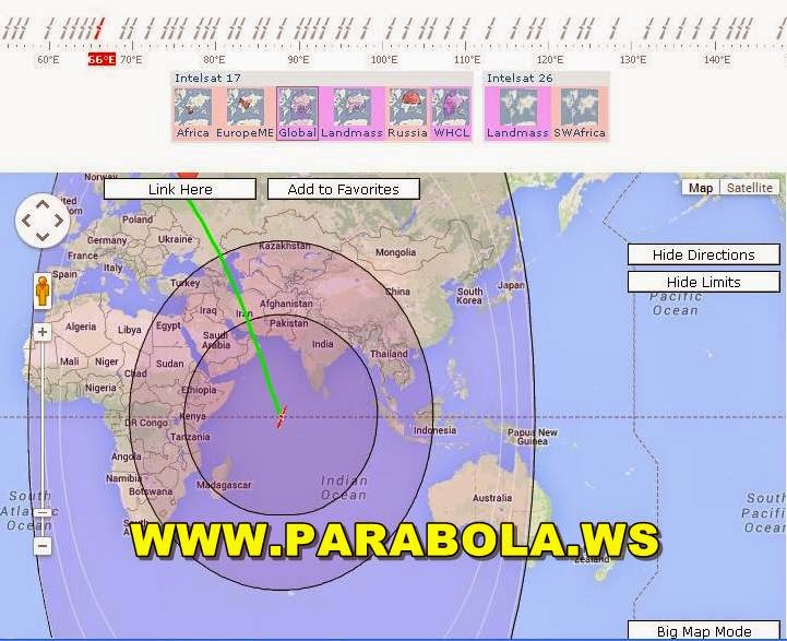 satelit parabola beam Indonesia intelsat 17 c band