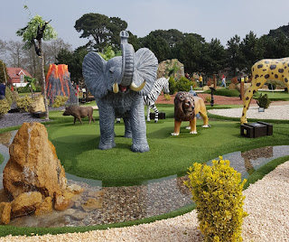 Out of Bounds Adventure Golf course at Rustington Golf Centre in Angmering