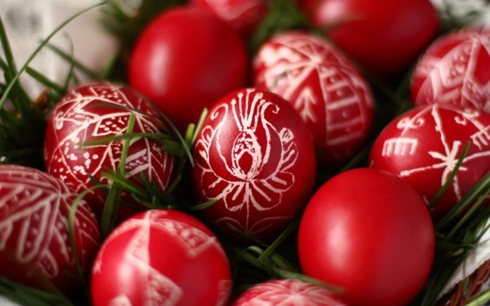 Image result for red easter eggs