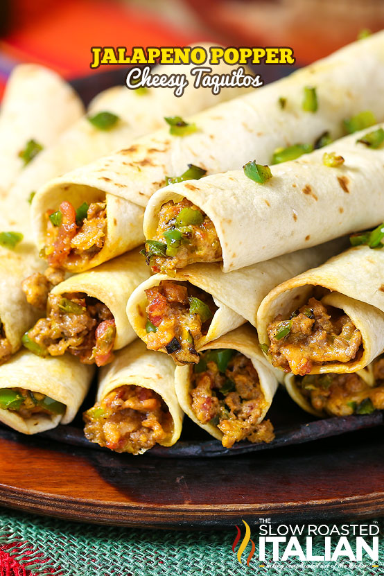 Jalapeno Popper Taquitos