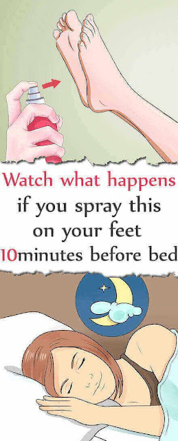 Spray This Simple 3-Ingredient Oil On Your Feet 10 Minutes Before Bed and Watch What Happens