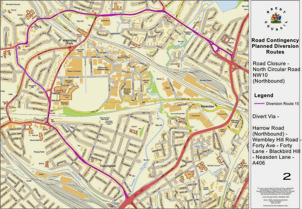 Road Map Of Wembley