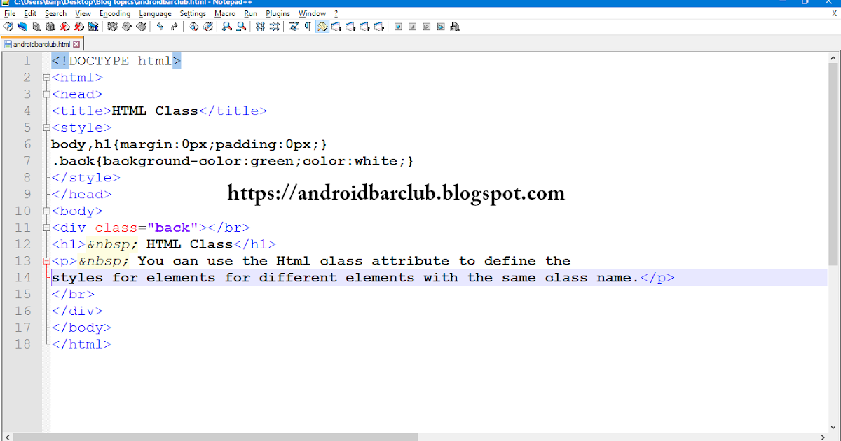 Html Class | Class in Html | how to use class in html