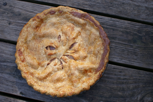 Homemade Salted Caramel Apple Pie