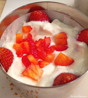 Cheesecake fraises vanille spéculoos
