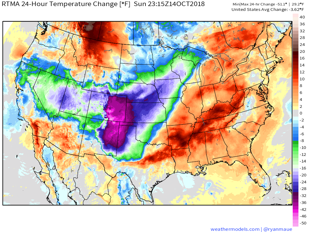 Arctic Cold Front Has Arrived Temps Will Continue To Fall Overnight.
