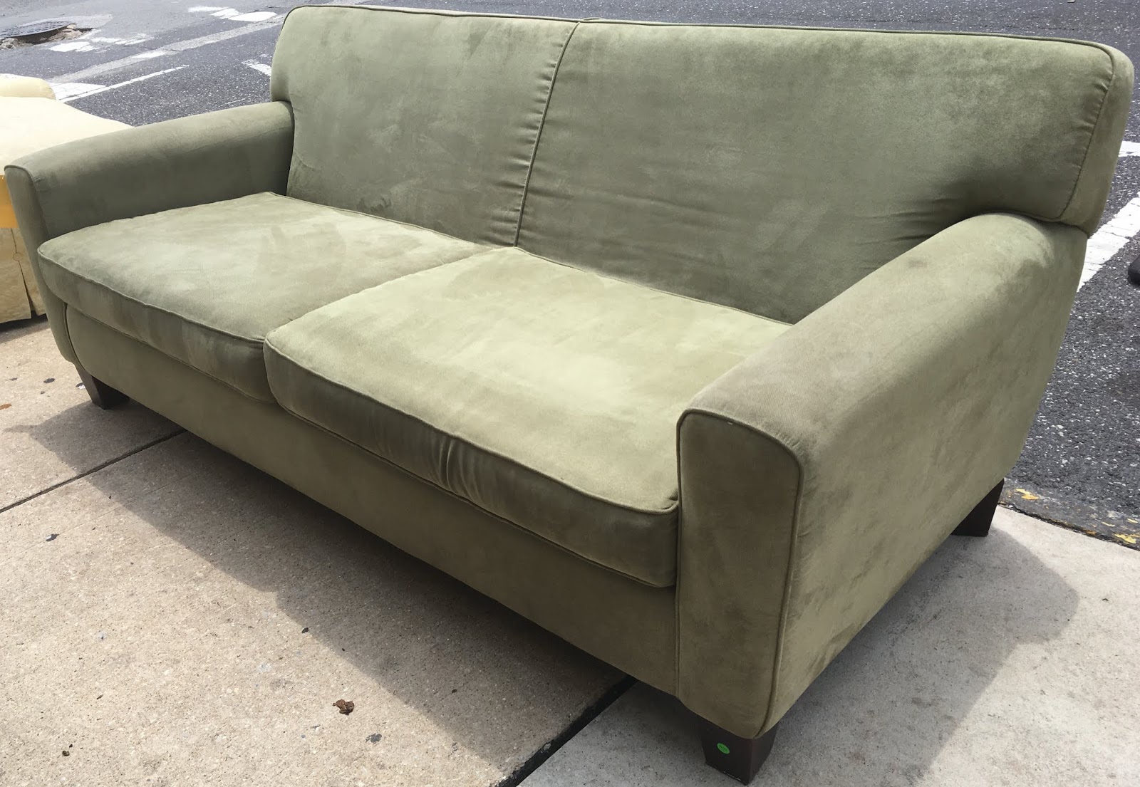 Uhuru Furniture & Collectibles Microfiber Couch 195 SOLD