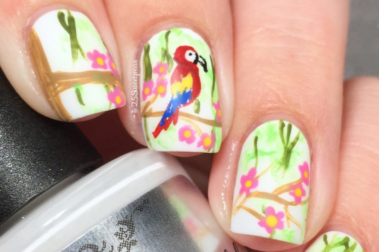 Macaw Nail Art