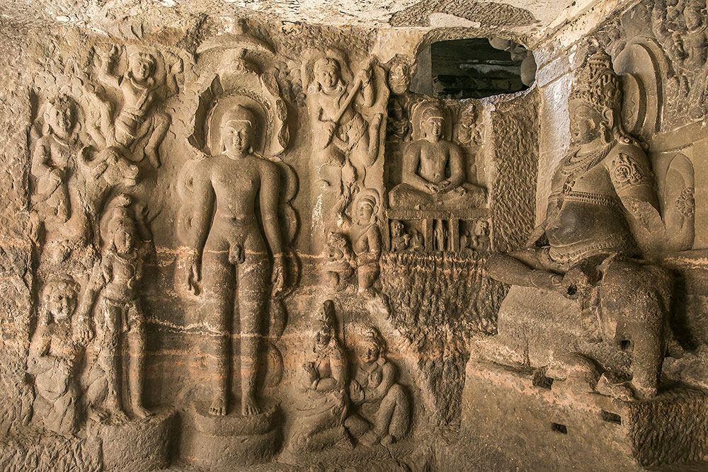 Jain caves at Ellora - exquisite poetry on stones!
