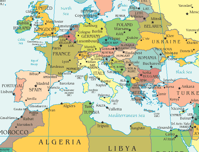 Se me rompi la columna Ucrania - Mediterranean Map