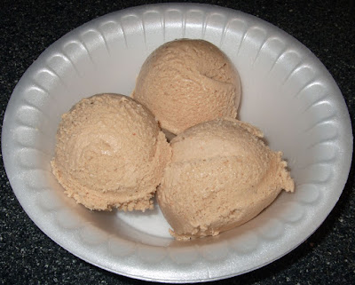 Scoops of ice cream.