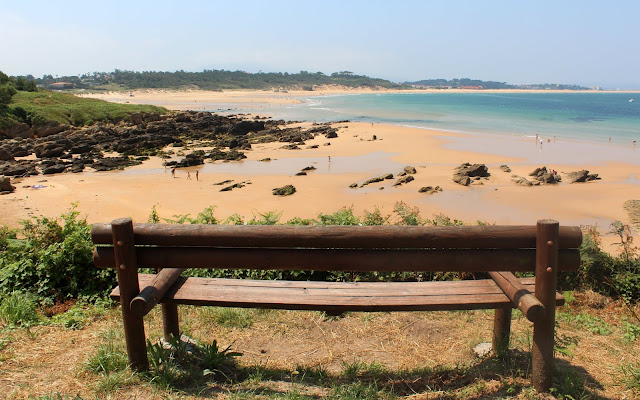 Playa de Loredo. Ruta de los acantilados entre Loredo y Langre