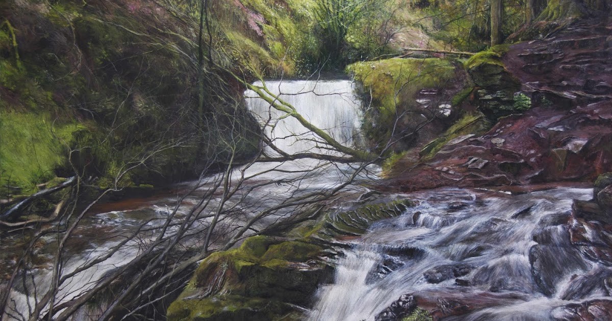 48+ Contoh Gambar Pemandangan Gunung Dan Air Terjun Menggunakan Pensil