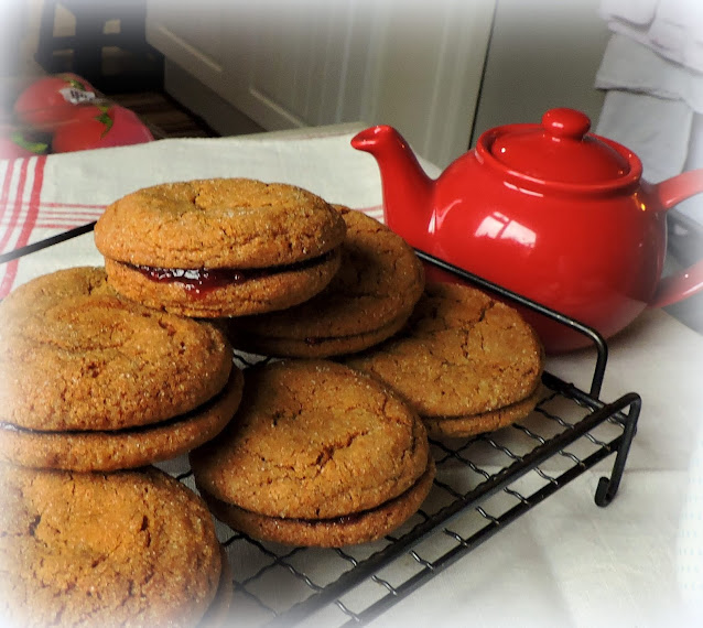 Ginger & Jam Sandwich Cookies