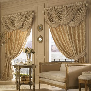 curtins design for living room, Luxurious drapes