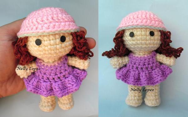 crochet mini doll