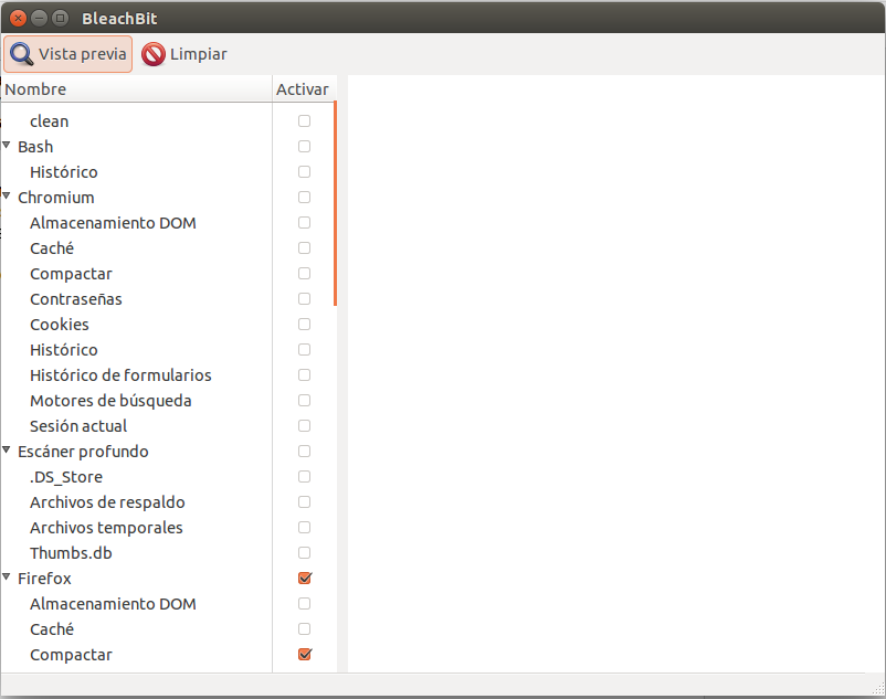 Informatik Practica y Otras Cosas Bleachbit Programa como CCleaner