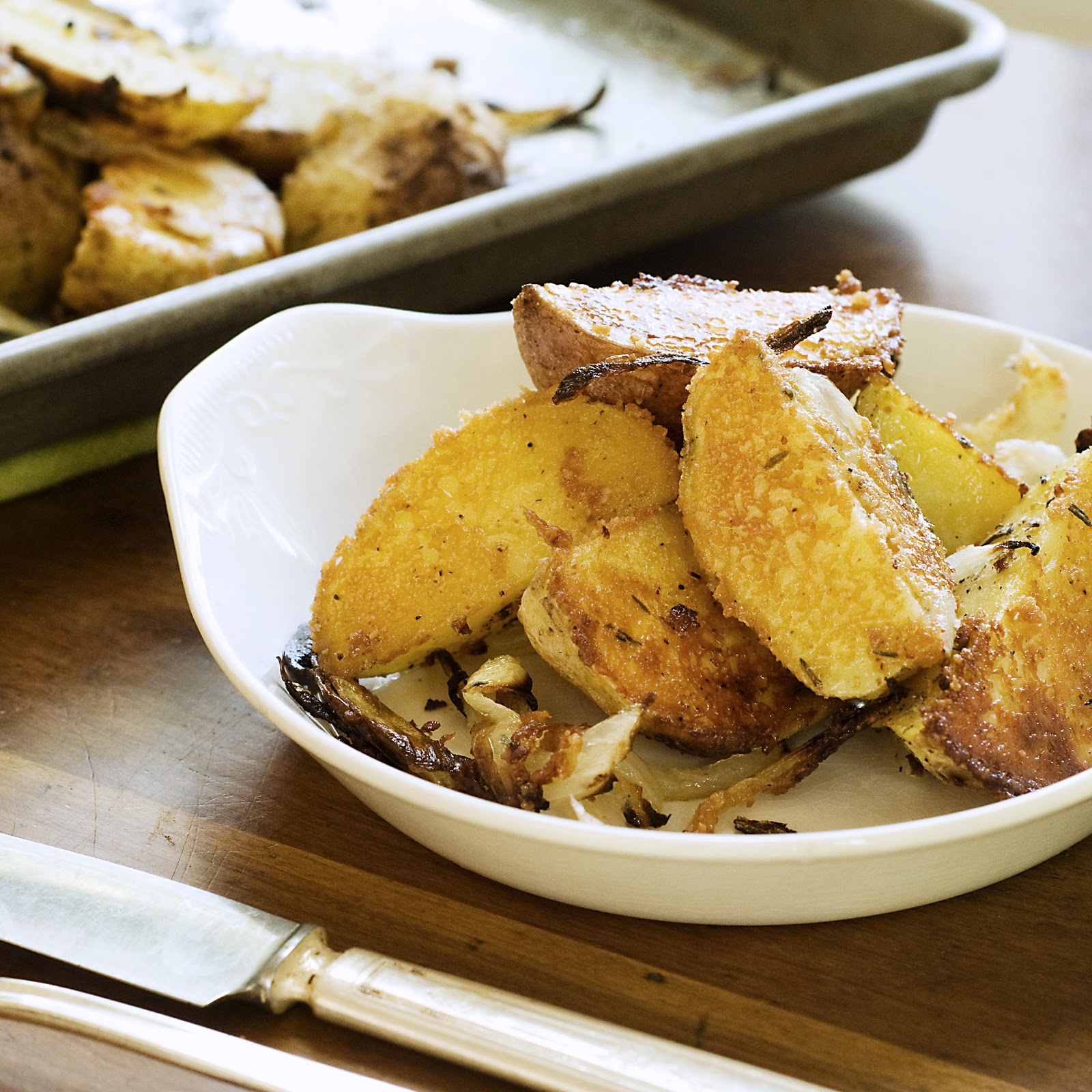 Simply Gourmet Garlic Parmesan Roasted Potatoes