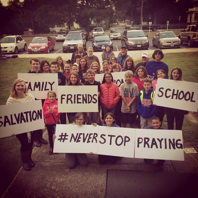 My youth group and I at See You At The Pole.