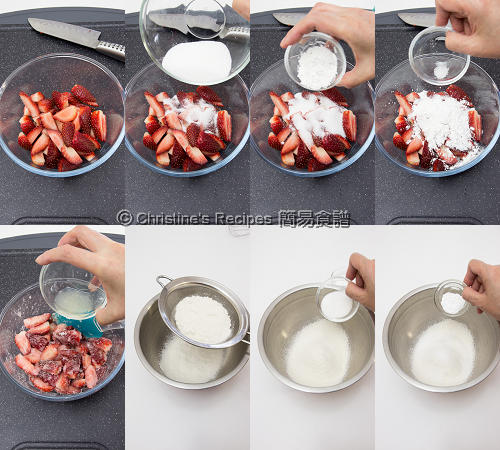 士多啤梨脆皮餡餅製作圖 Strawberry Cobbler Procedures01 士多啤梨脆皮餡餅製作圖 Strawberry Cobbler Procedures01