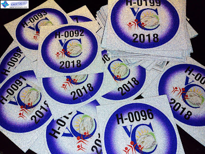 Reflective Vehicle Stickers With Custom Numbering