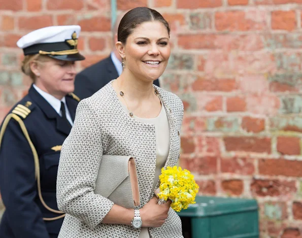 Crown Princess Victoria of Sweden opened a new exhibition on Queen Hedvig Eleonora at Gripsholm Castle